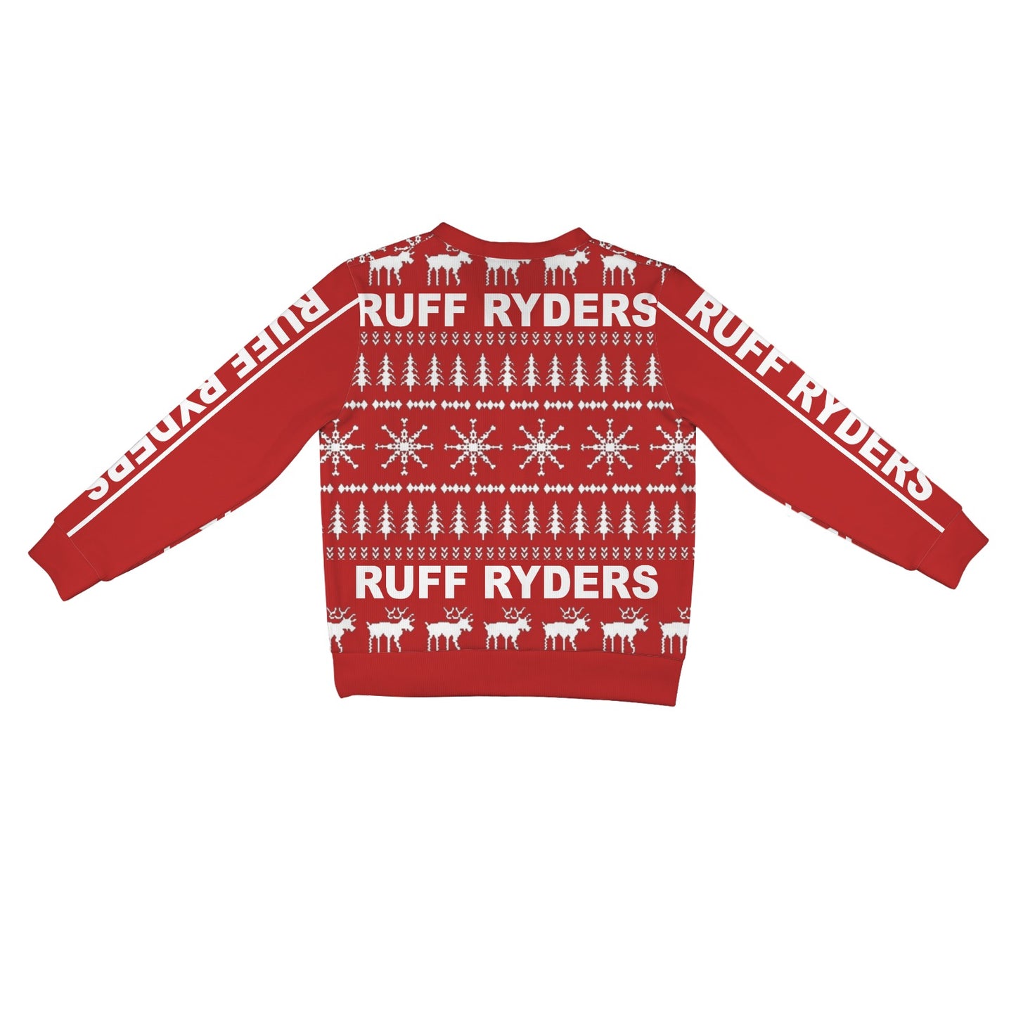 RR Christmas Women's Ribbed Poly Cardigan - Red/Wht