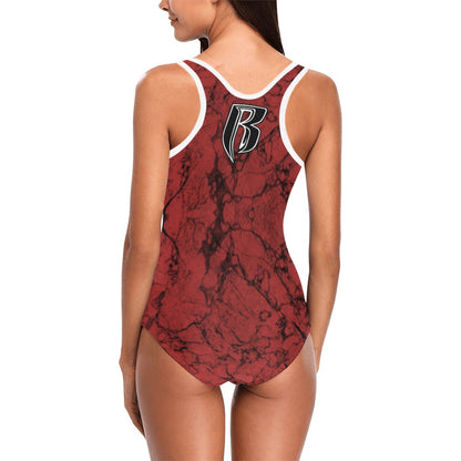 RR Stonewash One piece Spandex Red