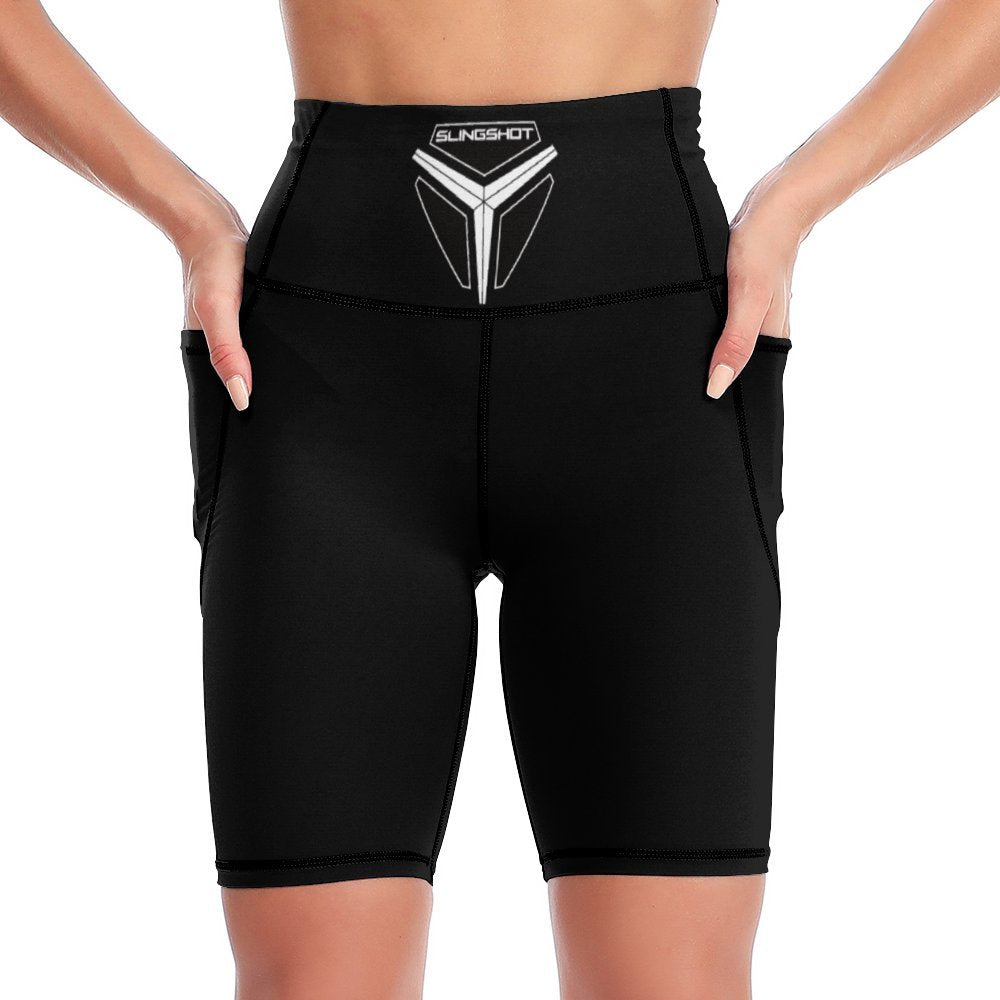 3>2 Womens Knee Length Butt Lifting Spandex Shorts Black