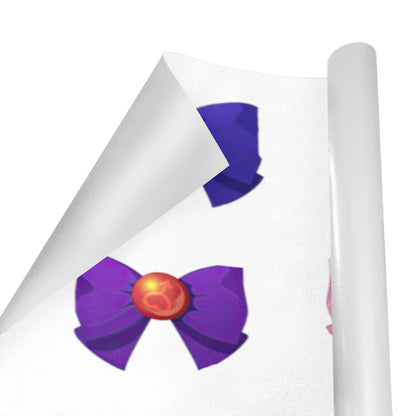 Sailor Moon Wrapping Paper 58"x 23" (2 Rolls) Bows Wht