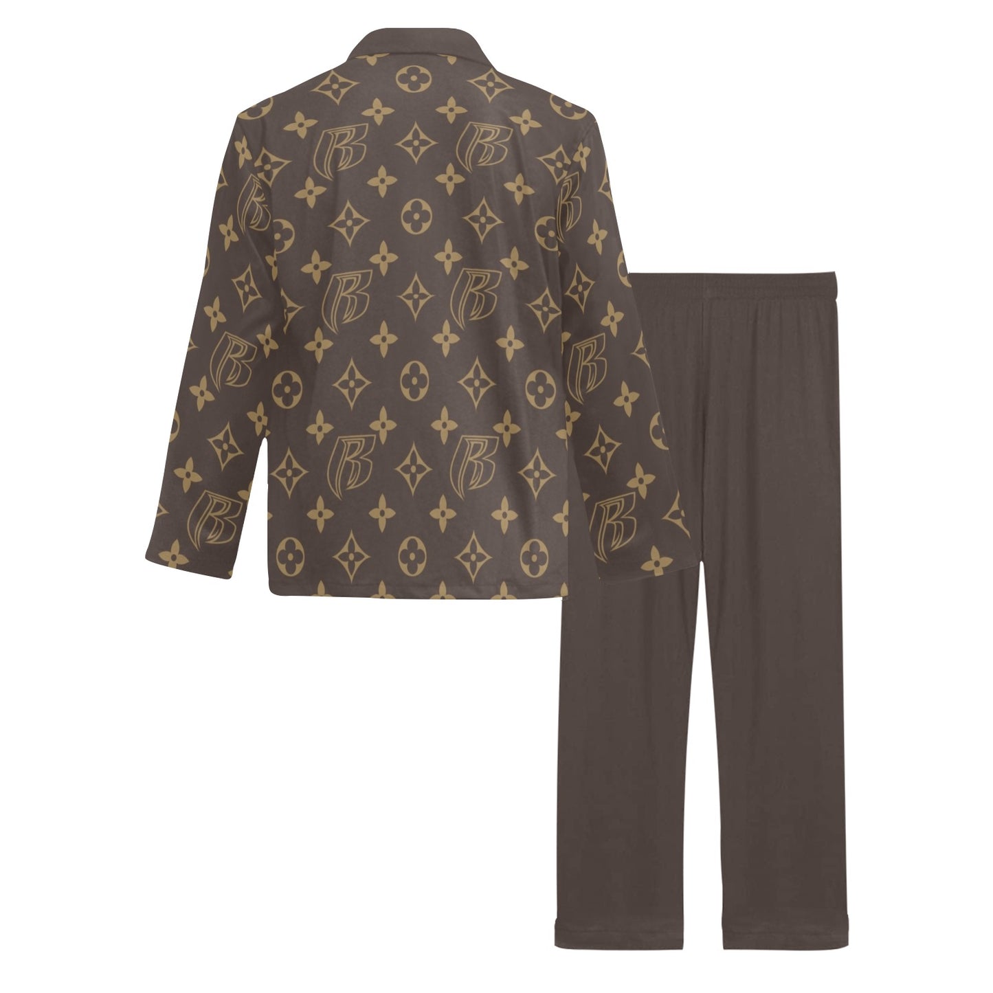 RR Christmas Pajamas -Mens Brn RR Louis