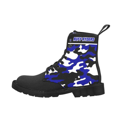 Canvas Boots Blue Camo