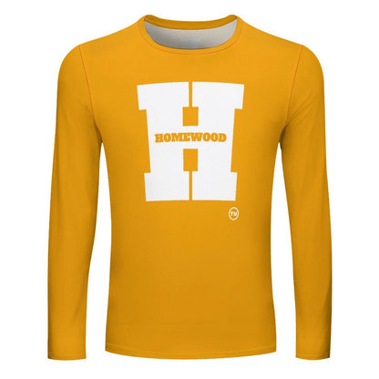 Homewood H Long Sleeve Gld/Wht