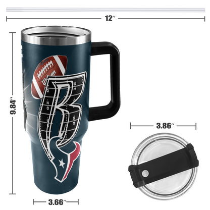 RR TEXANS 40OZ STAINLESS STEEL TUMBLER 2025