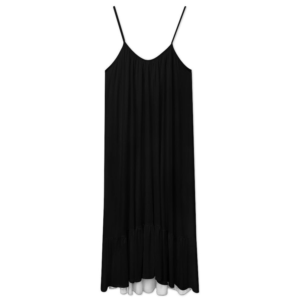 CMR Slip Dress with Ruffled Hemline