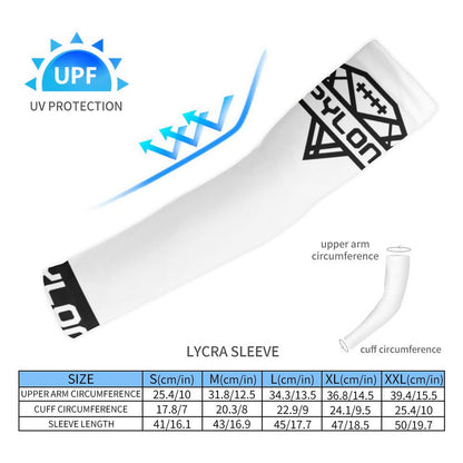 Pylon Cooling Compression Arm Sleeves White