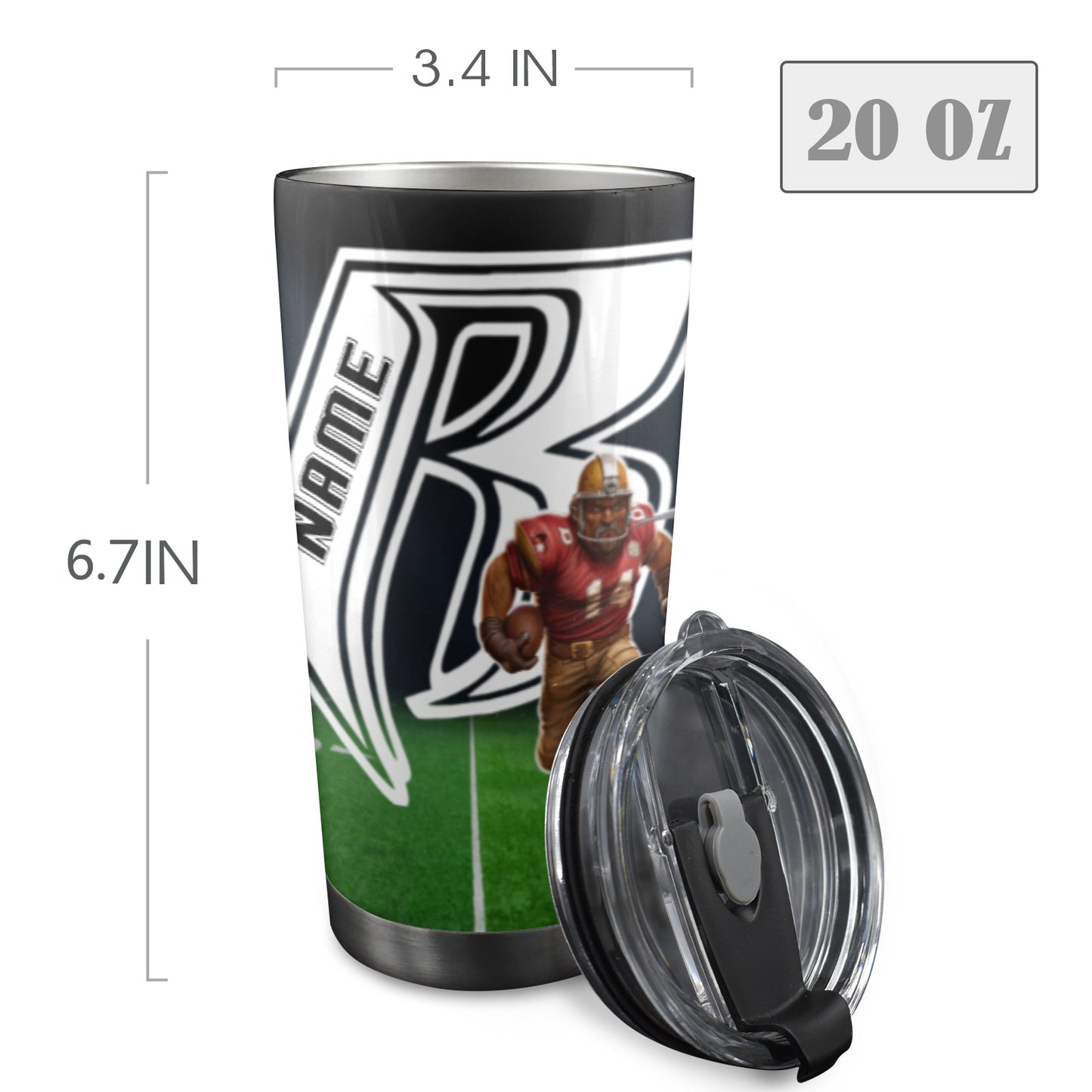 RR 49ERS 20oz Mobile Tumbler with Lid 2024