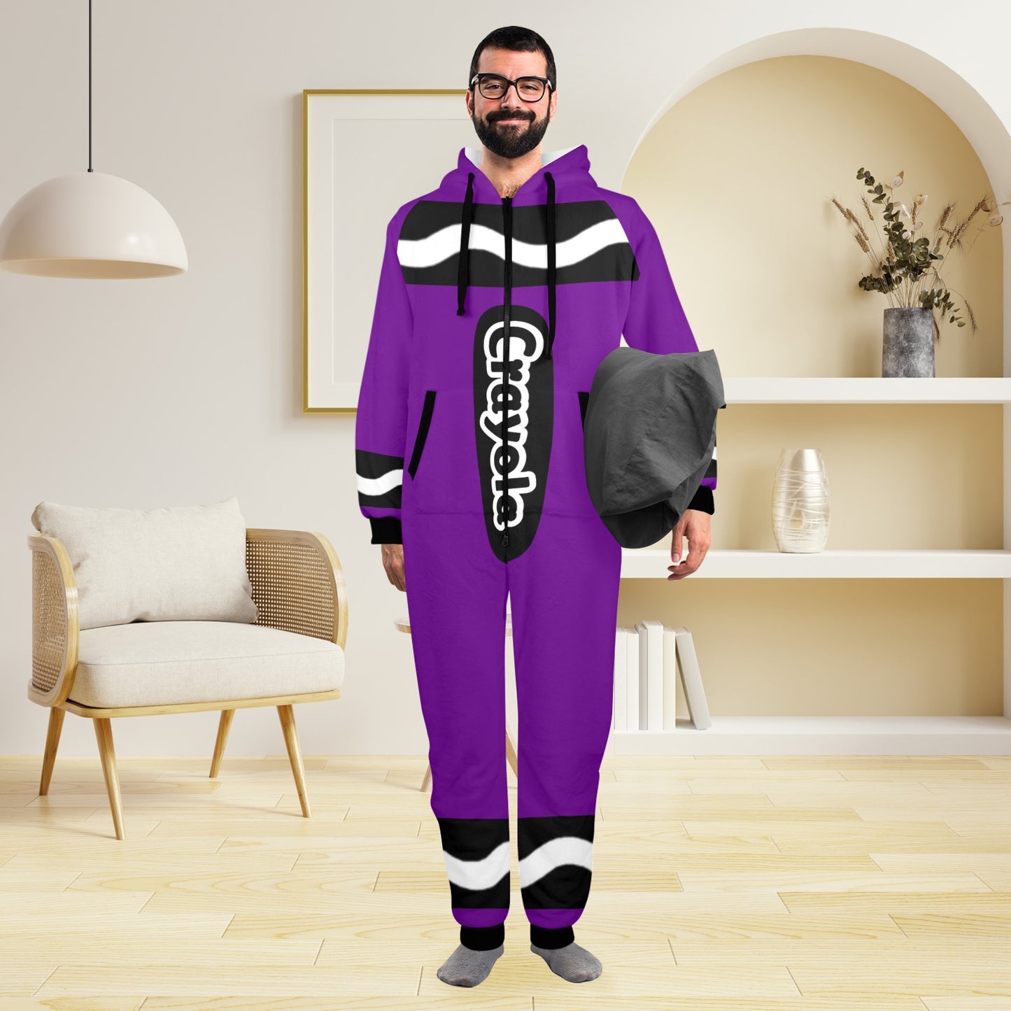 Crayon Unisex Onesie Purple