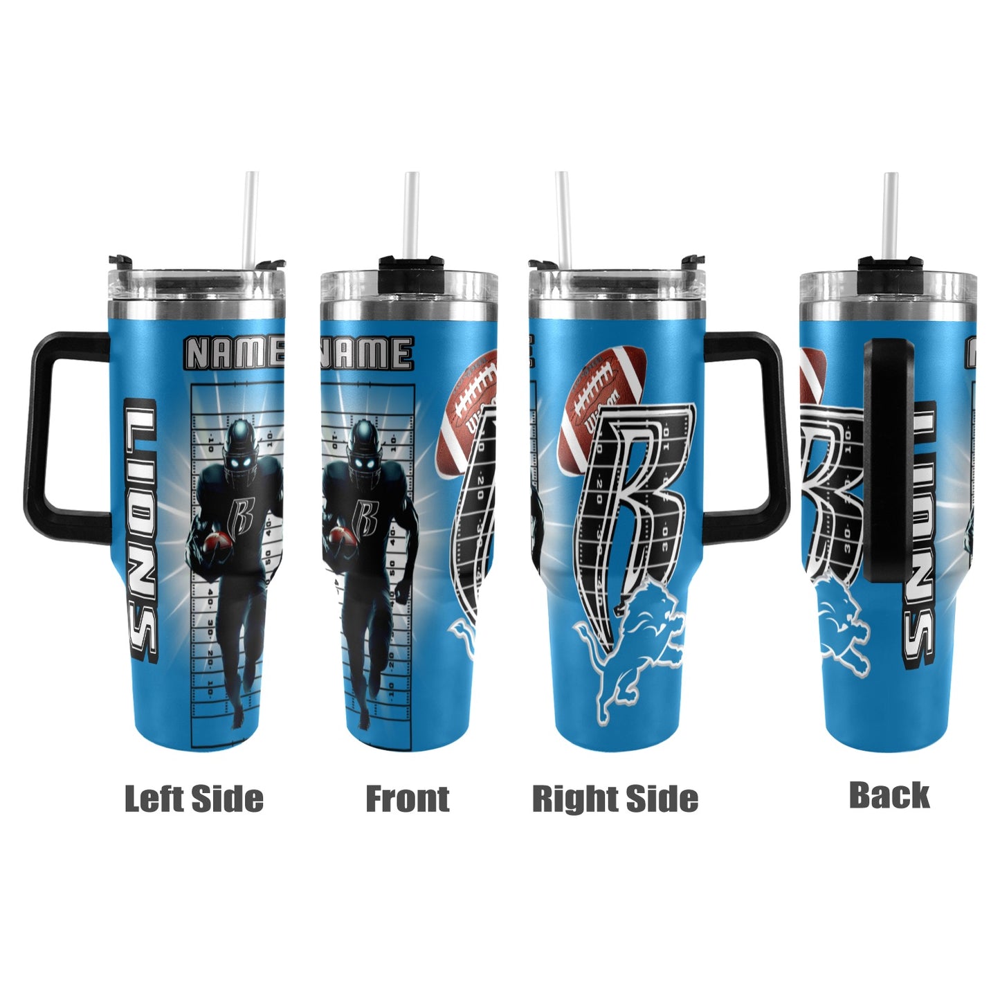 RR LIONS 40OZ STAINLESS STEEL TUMBLER 2025