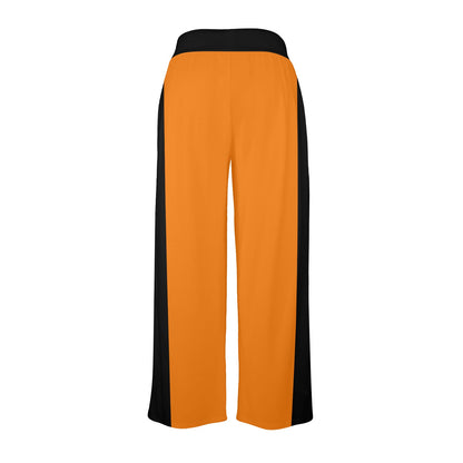 3>2 Womens Wide Leg Pants Orange