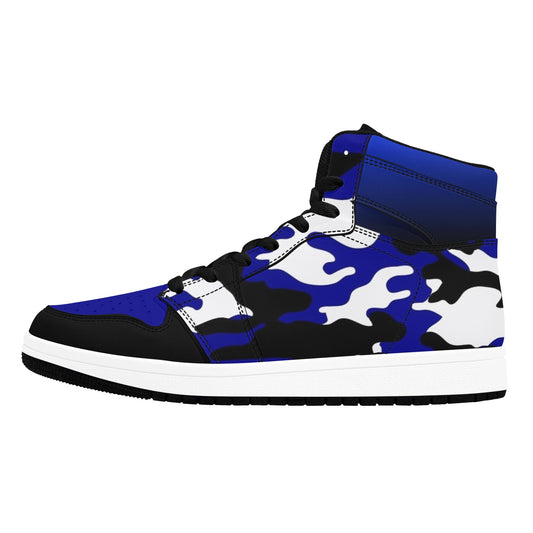 RR Royal Blue Camo High Top Sneakers