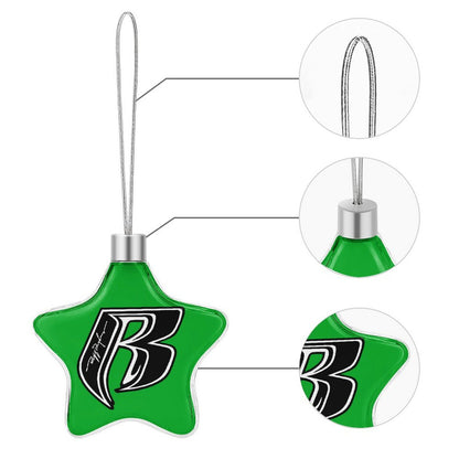 RR Christmas Hanging Star - Green