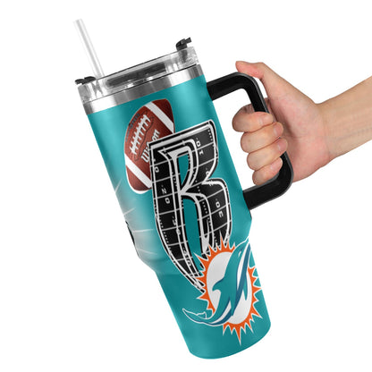 RR DOLPHINS 40OZ STAINLESS STEEL TUMBLER 2025