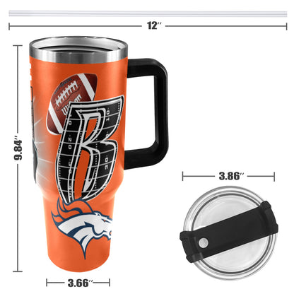 RR BRONCOS 40OZ STAINLESS STEEL TUMBLER 2025