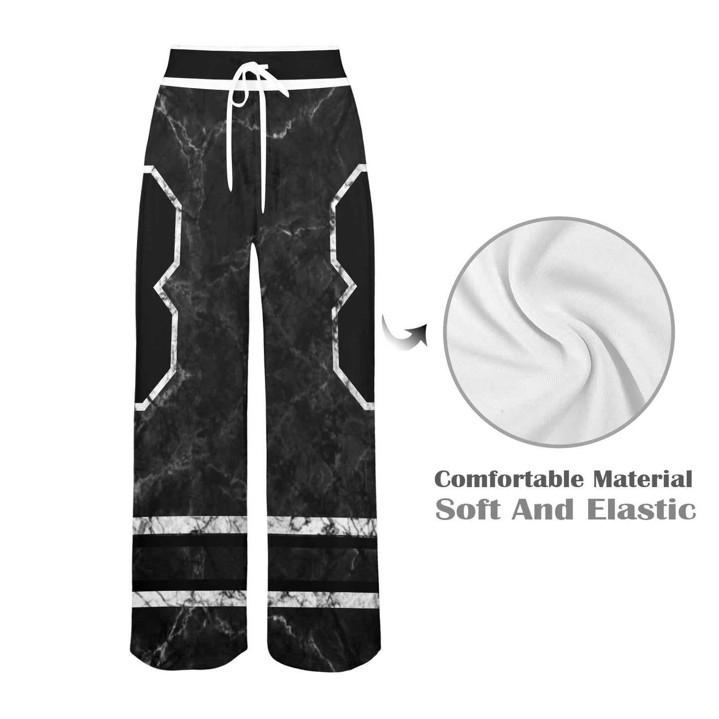 RR 88 Wide Leg Joggers Stonewash Blk