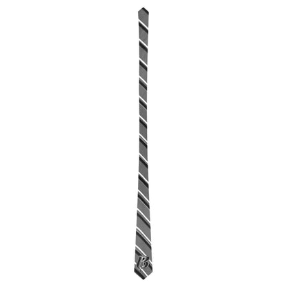 RR Necktie Gry Blk/Wht Stripes