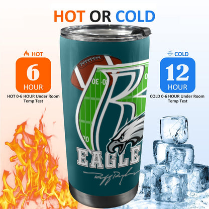 RR Eagles 20 Oz Mobile Tumbler with Lid 2023