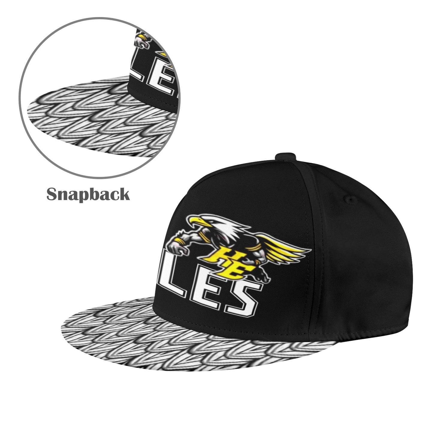HYA Eagles Football Snapback Hat Feathers