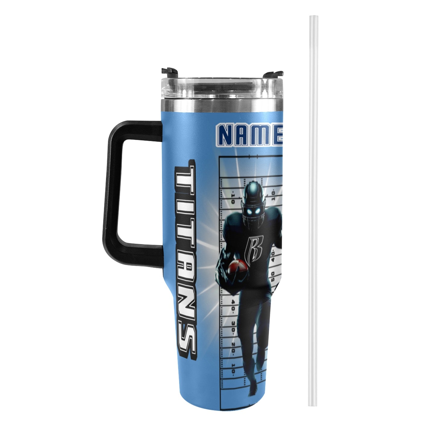 RR TITANS 40OZ STAINLESS STEEL TUMBLER 2025