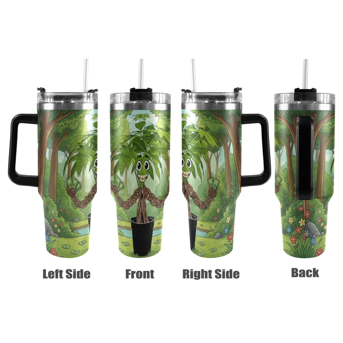 Plant Love Money Tree 40oz Stainless Steel Tumbler