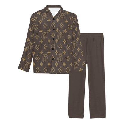 RR Christmas Pajamas -Mens Brn RR Louis