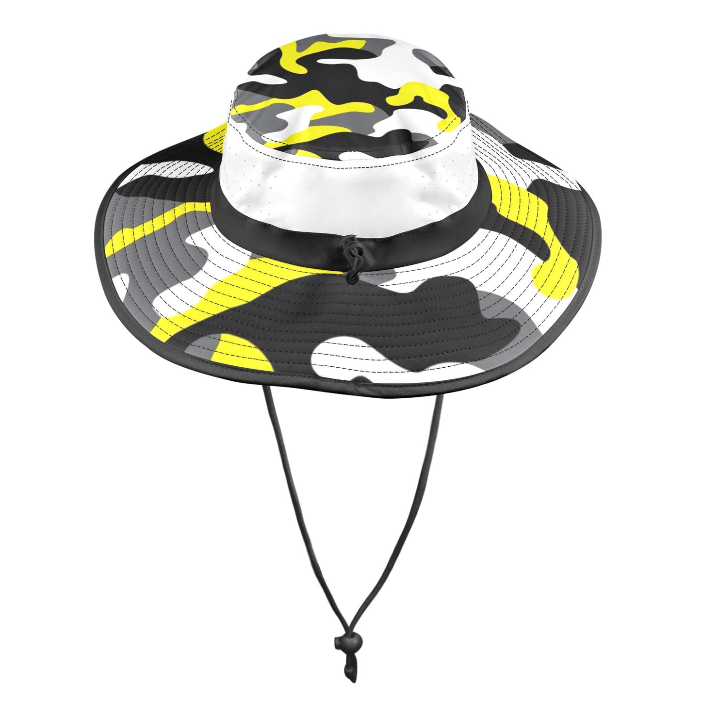 RR Wide Brim Sun Hat Yellow Camo