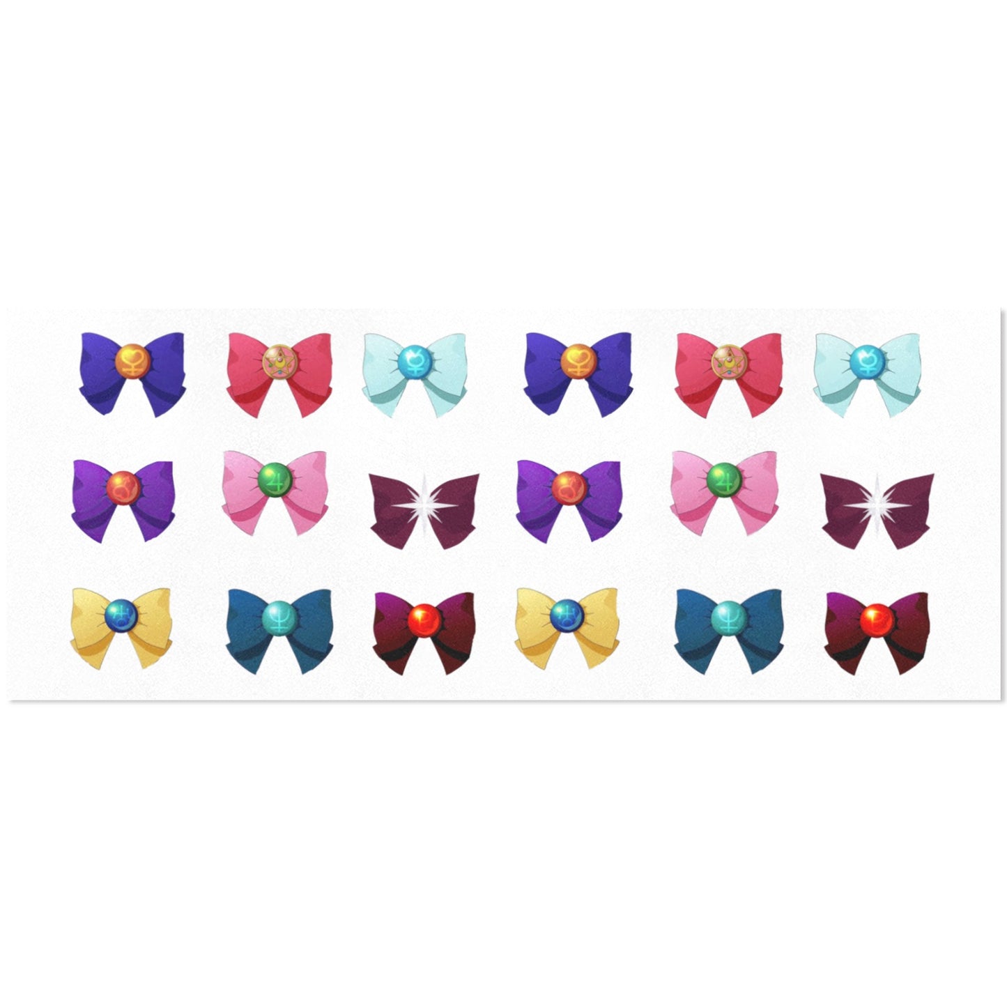 Sailor Moon Wrapping Paper 58"x 23" (2 Rolls) Bows Wht
