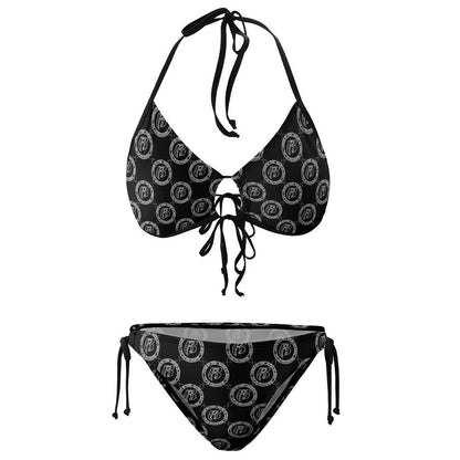 RR String Bikini Plus Size Blk RR Coin