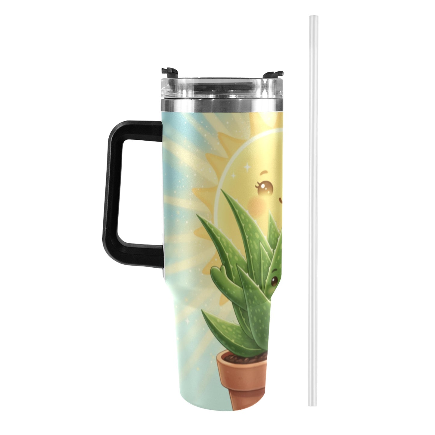 Plant Love Aloe 40oz Stainless Steel Tumbler