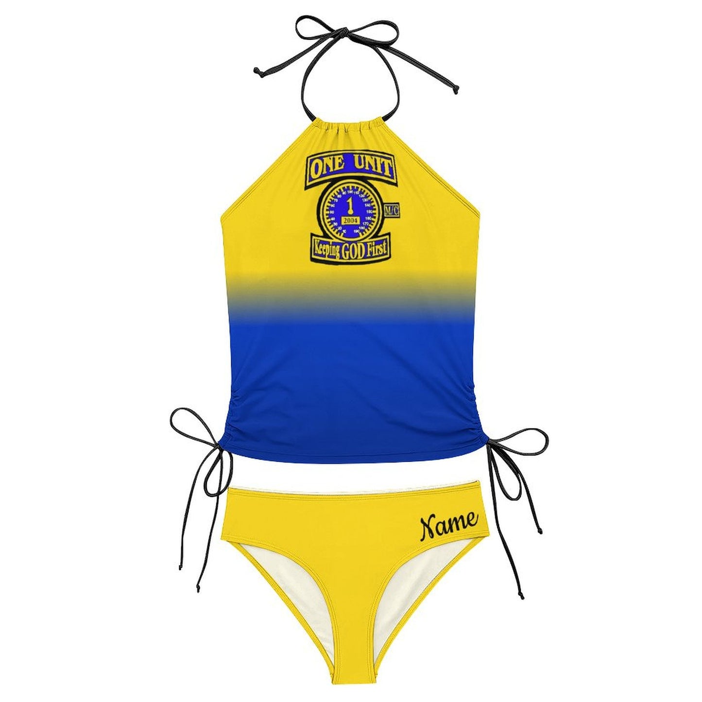 One Unit Split Bikini Swimsuit