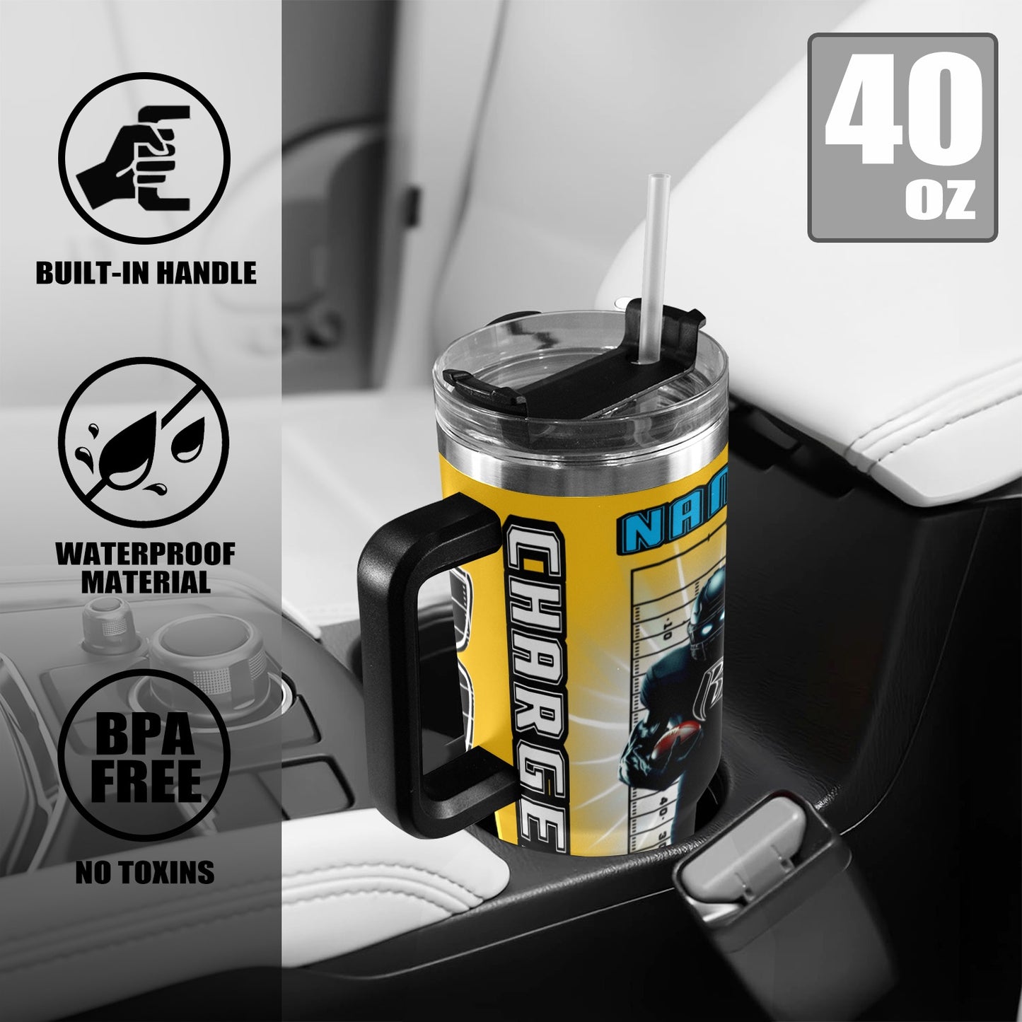 RR CHARGERS 40OZ STAINLESS STEEL TUMBLER 2025