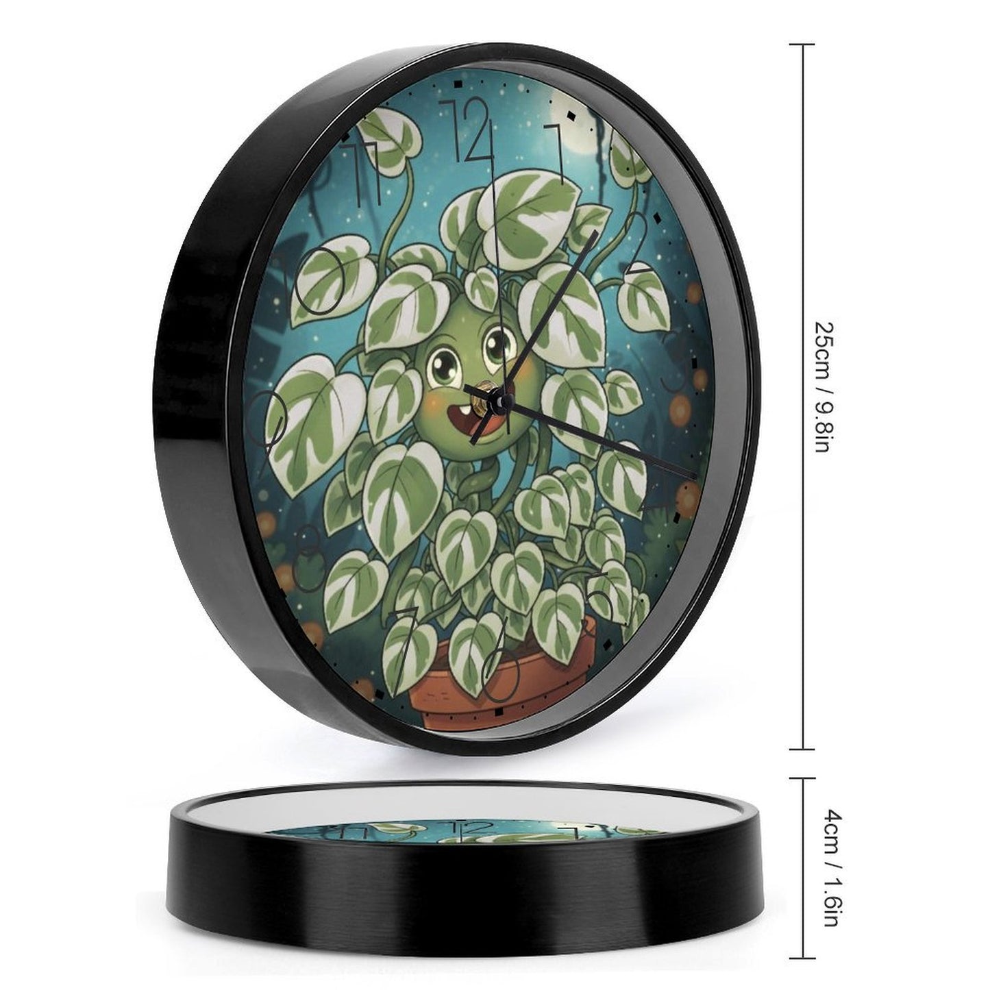 Plant Love 10x10 Wall Clock - NJoy Pothos