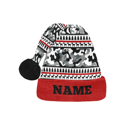 RR Christmas Flannel Santa Hat - Camo/Red