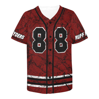 RR Baseball Jersey Stonewash Red