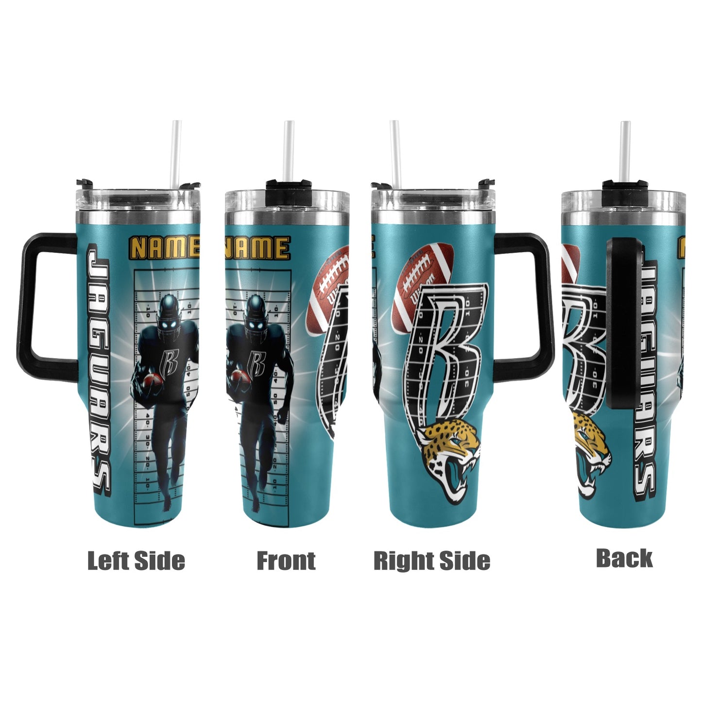 RR JAGUARS 40OZ STAINLESS STEEL TUMBLER 2025