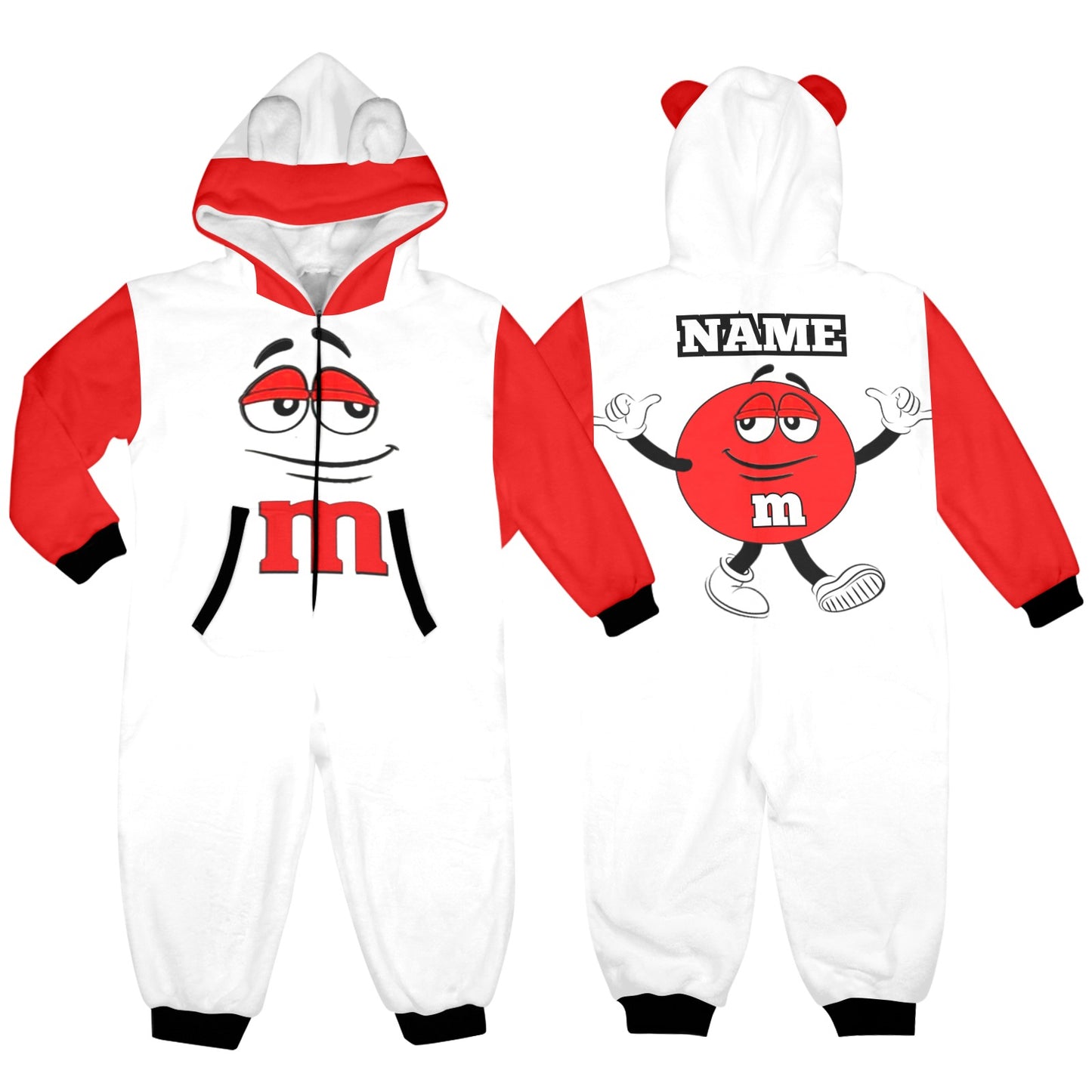 Kids M&M Onesie Red