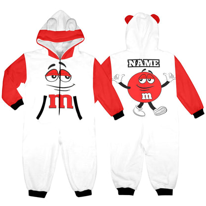 Kids M&M Onesie Red