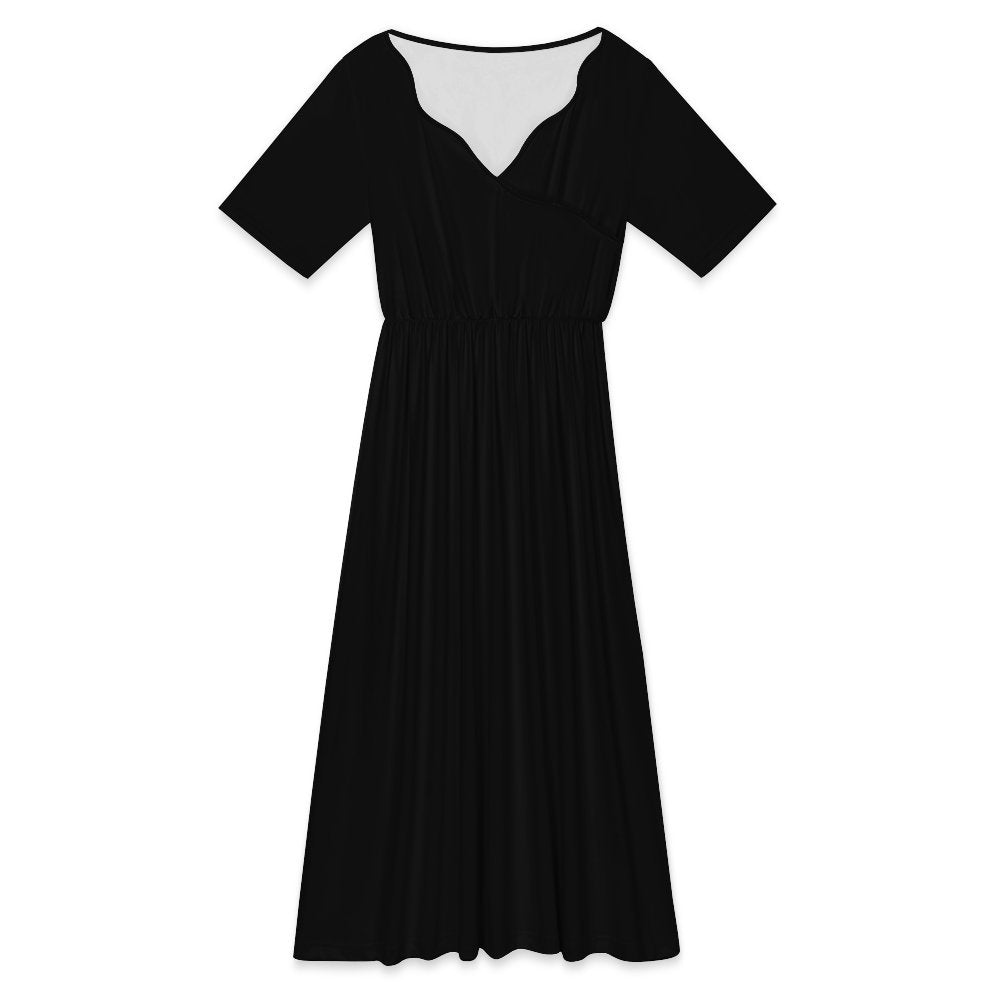 CMR V-Neck Mid Length Dress