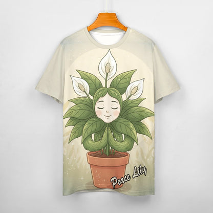 Plant Love Ice Silk Tee - Peace Lily