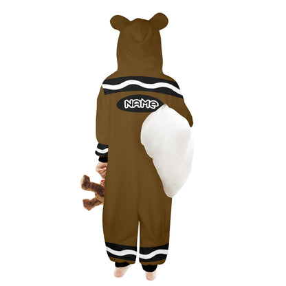 Kids Crayon Onesie Brown