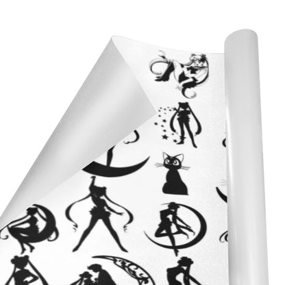 Sailor Moon Wrapping Paper 58"x 23" (2 Rolls) Silhouette