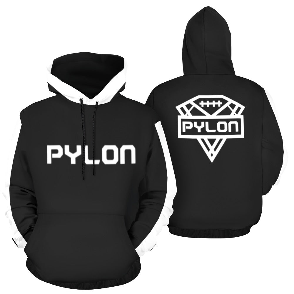 Pylon Printed Hoodie Blk