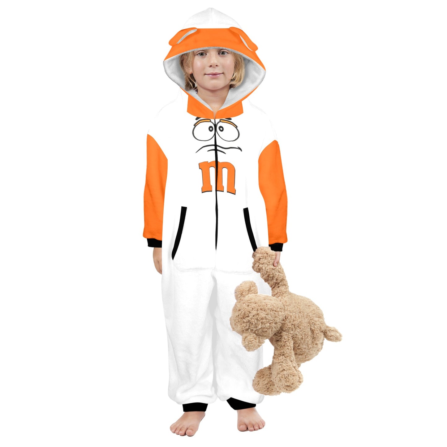 Kids M&M Onesie Orange