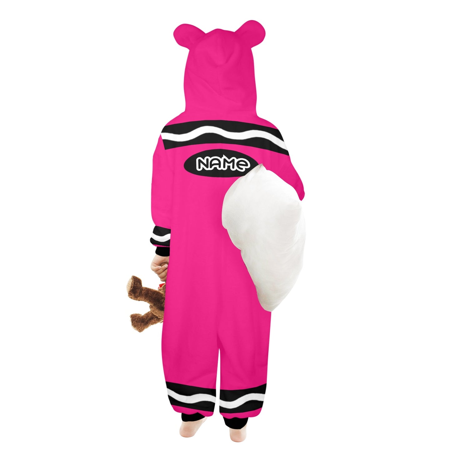 Kids Crayon Onesie Pink