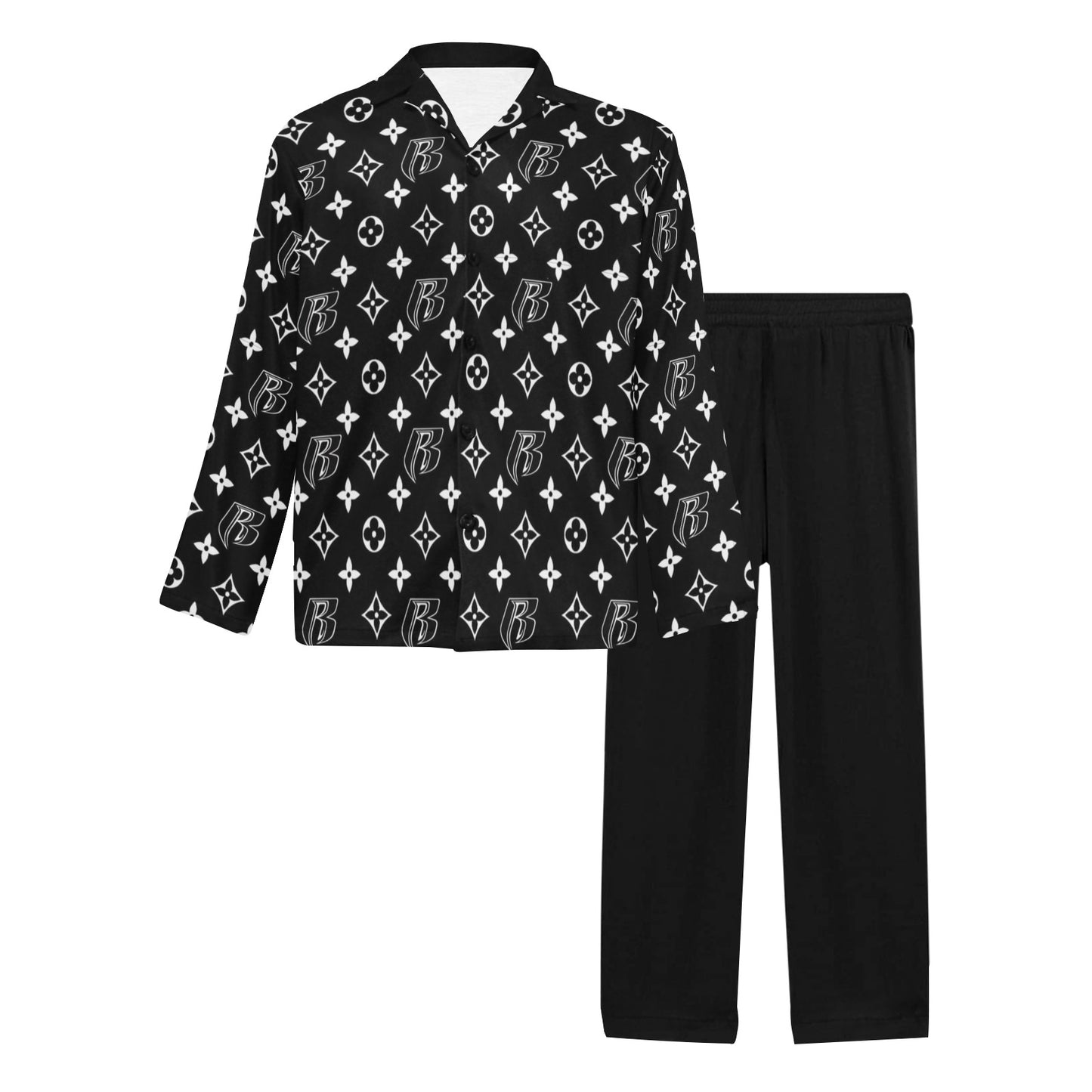 RR Christmas Pajamas -Mens Blk/Wht RR Louis