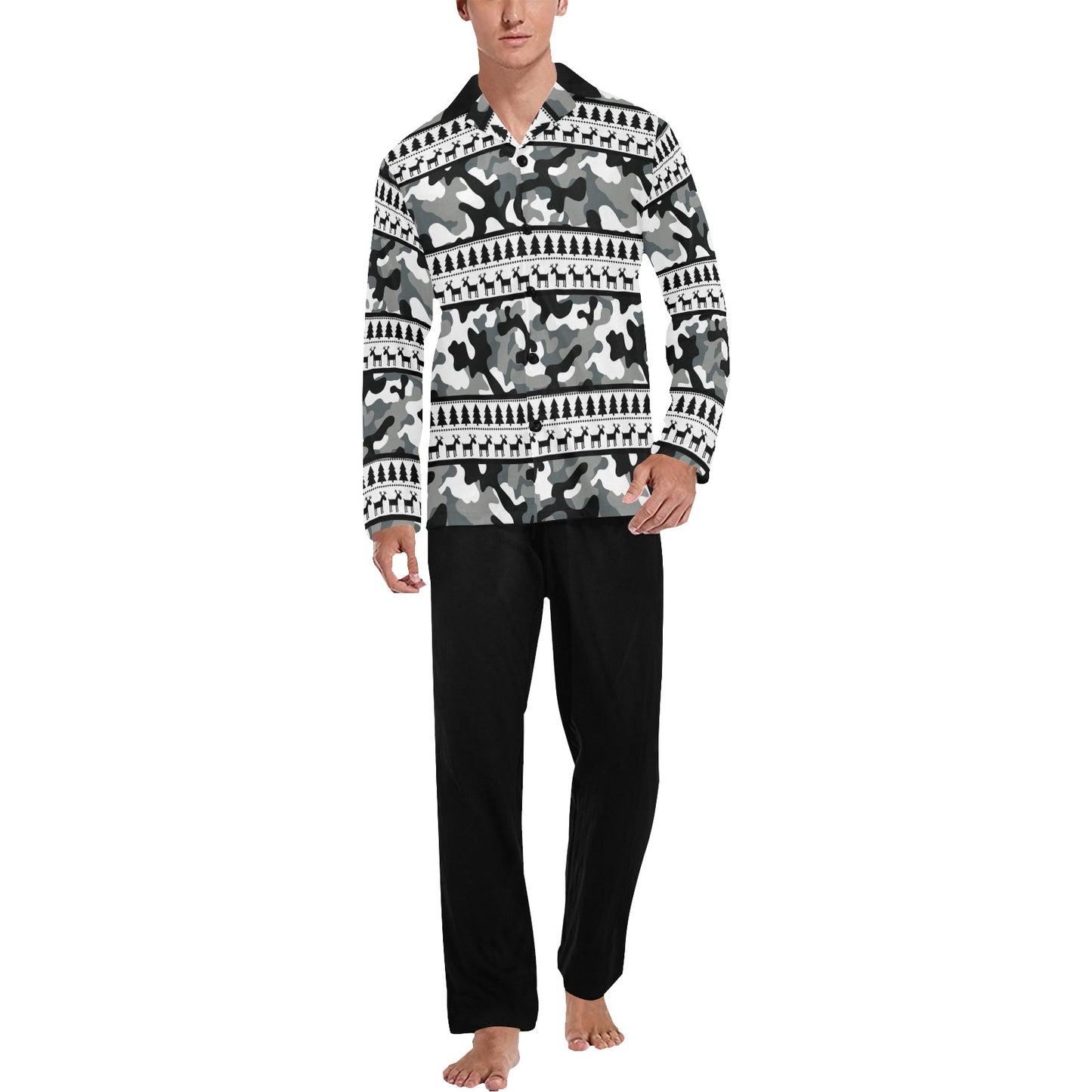 RR Christmas Pajamas  - Mens Camo/Blk