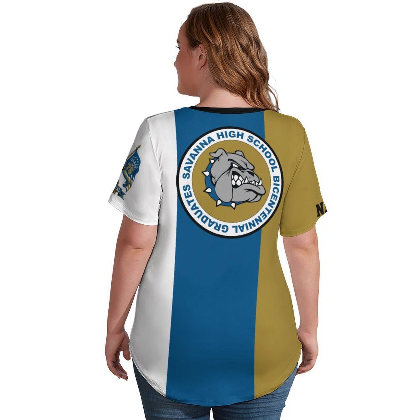 Savannah Bulldogs Ice Silk V-Neck T-Shirt