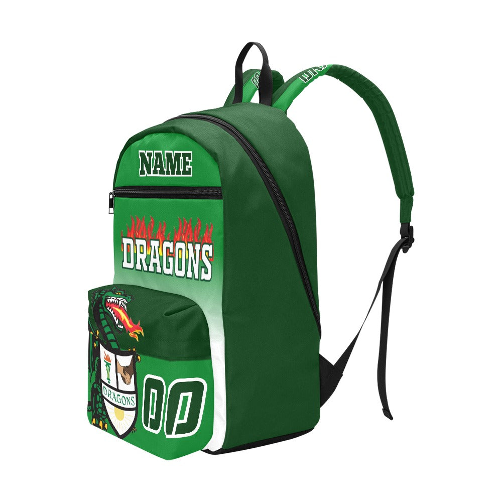 Allderdice Dragons Large Capacity Travel Backpack 1 - Add your name.