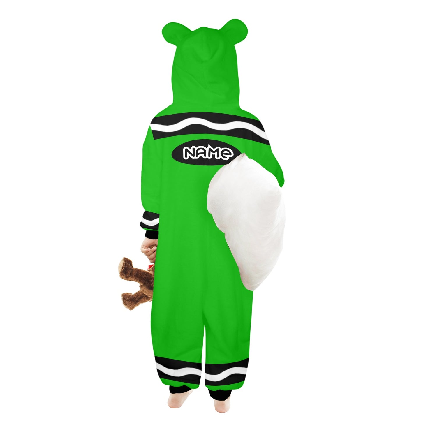 Kids Crayon Onesie Green