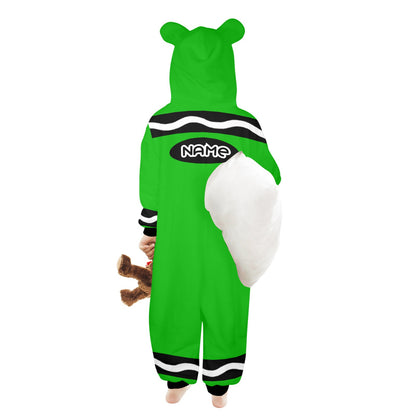 Kids Crayon Onesie Green